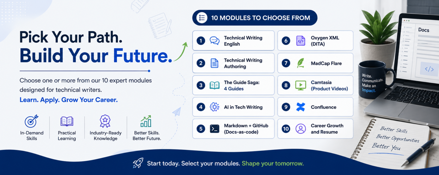 Tech Writer's Tribe | Technical Writing Weekend Modules